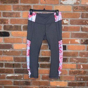 Calia Grey Crop Ruched Leggings Size Small